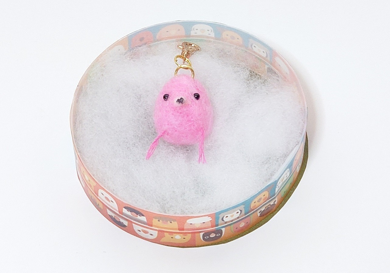 小鳥キーホルダー（フラミンゴ）