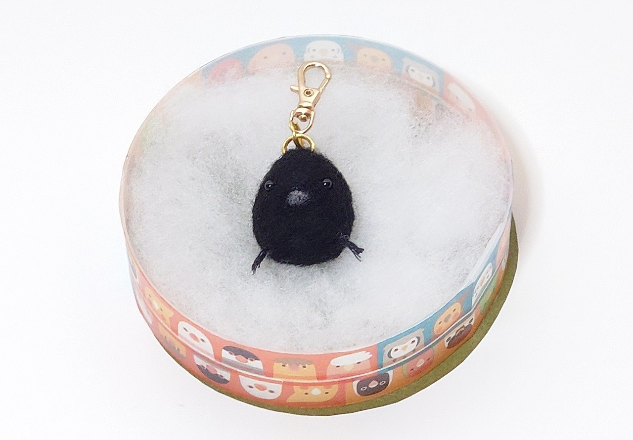 小鳥キーホルダー（カラス）