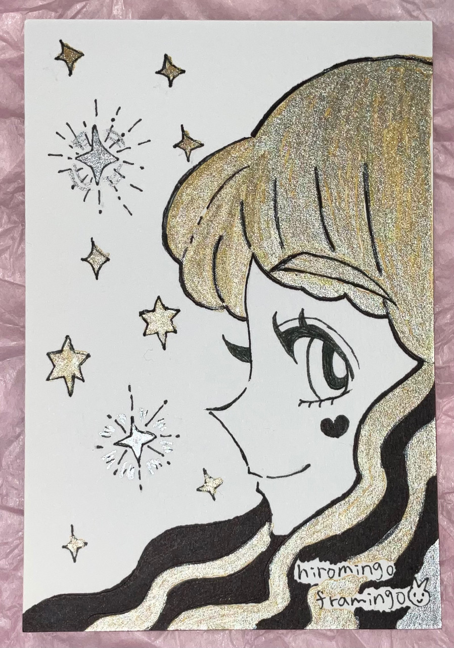 ペン画  ｢lovely｣