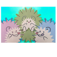 ハリネズミポストカード（アップ） / さまわ あい