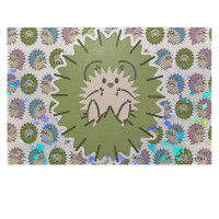 ハリネズミポストカード（グリーン） / さまわ あい