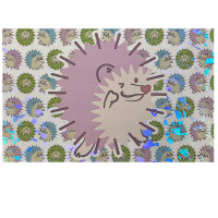 ハリネズミポストカード（ピンク） / さまわ あい