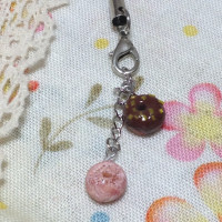 ミニチュアドーナツ・ストラップ チョコスプレー×シュガー / こどー