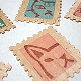 切手シール 木の切手シール