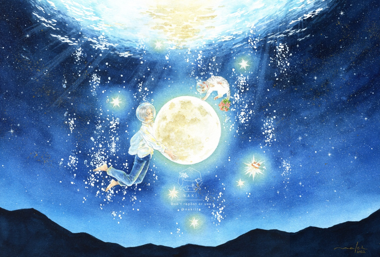 【ポストカード】Sleeping moon
