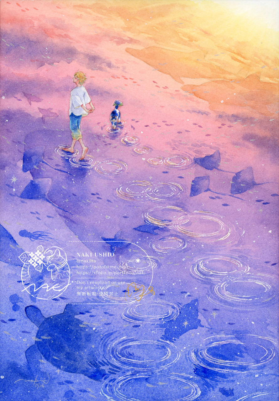 【ポストカード】黄昏の海