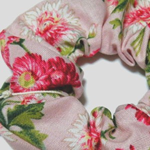 シュシュ 花柄2 シュシュ桃洋菊 大137