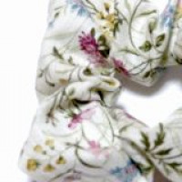 シュシュ　花柄 シュシュ夏草　大