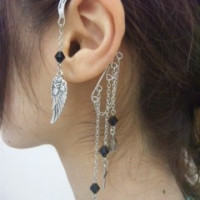 イヤーフック（片耳用） 薔薇と翼のイヤーフックＢ / 本田モカ