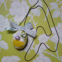 夏蜜柑ケーキのネックレス ボールチェーンタイプ / なな