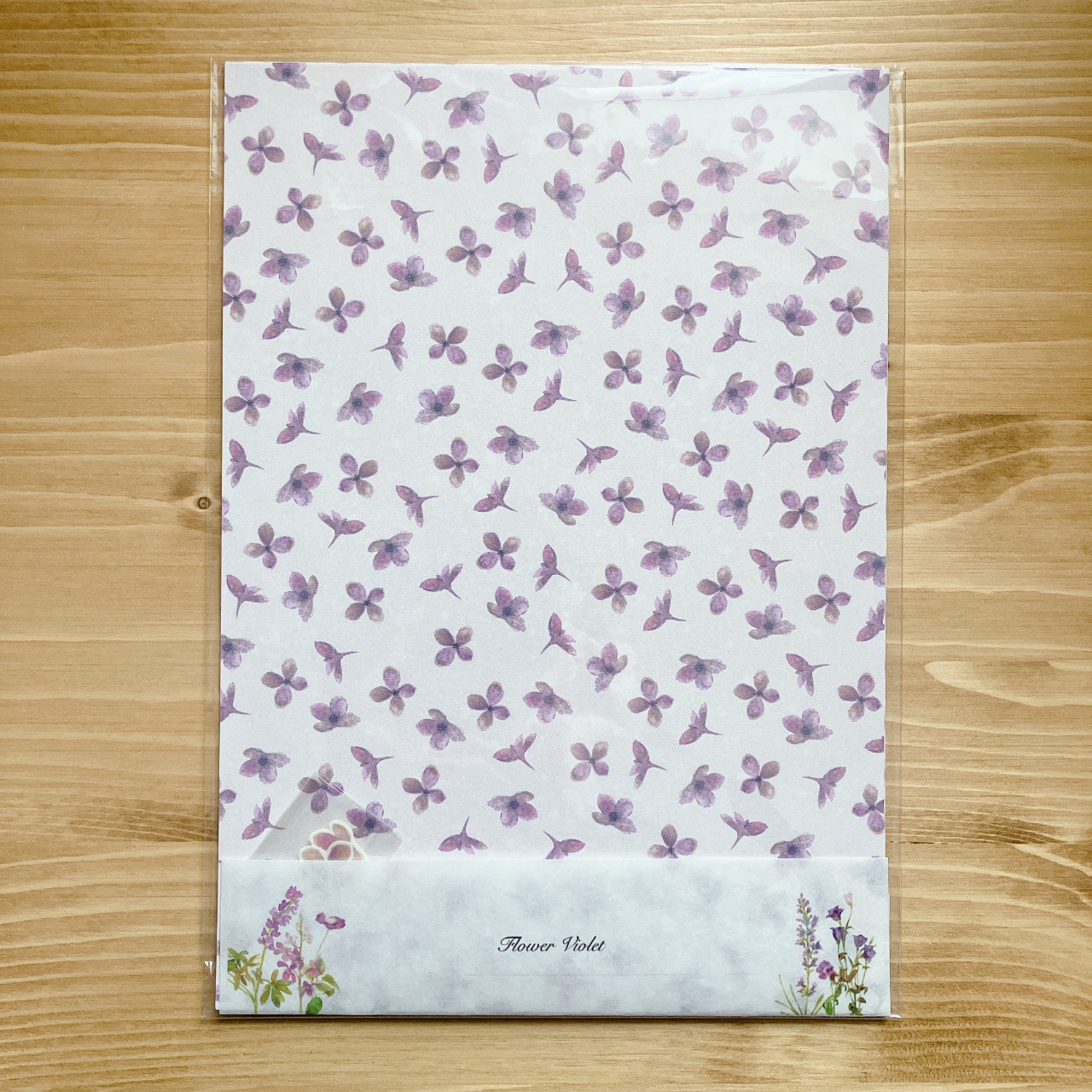 デザインペーパー　Flower Violet