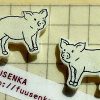 イラストピアス ～豚 / FuUSENKA