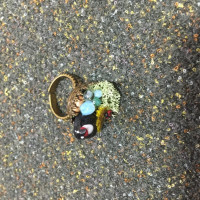 箱庭指輪 つばめとてんとう虫の指輪 / FuUSENKA