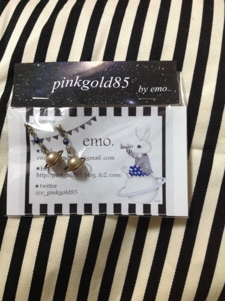 【ピアス】小惑星ピアス(BR×NV)