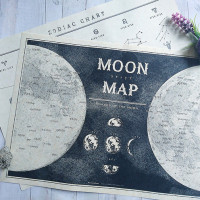 月の地図と星座早見表 / ラビッシュアート