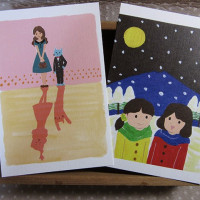 イラストポストカード 2枚組 / キクイケナット