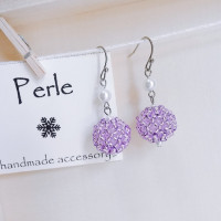 ボールピアス（紫） / Perle