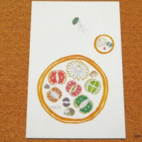 ポストカード 『多肉植物 リトープス』 / tademu