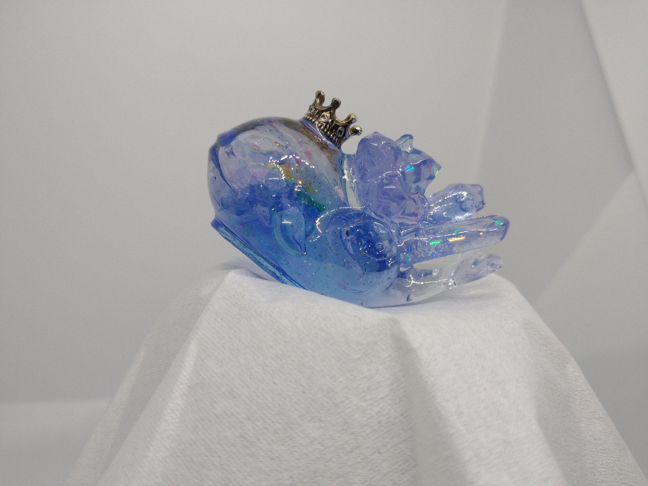 魔法鉱石のクジラ(オブジェ)ブルー