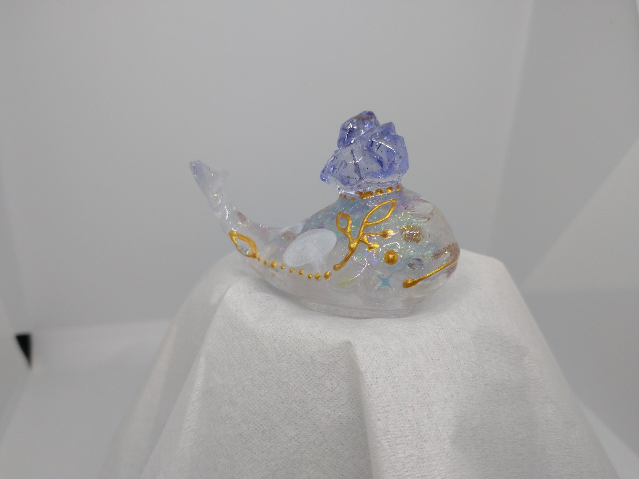 魔法鉱石のクジラ(オブジェ)クリア