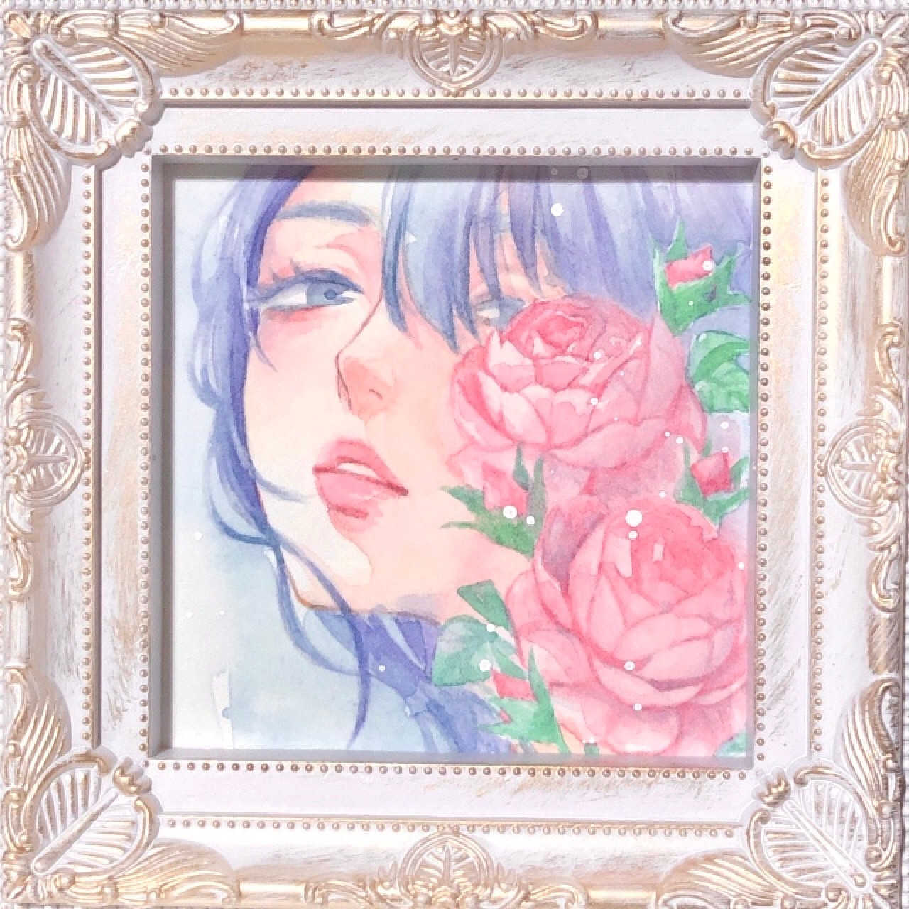 水彩原画【Rose】 by 夜市 楓～雑貨百般・本当に売ってる架空のお店