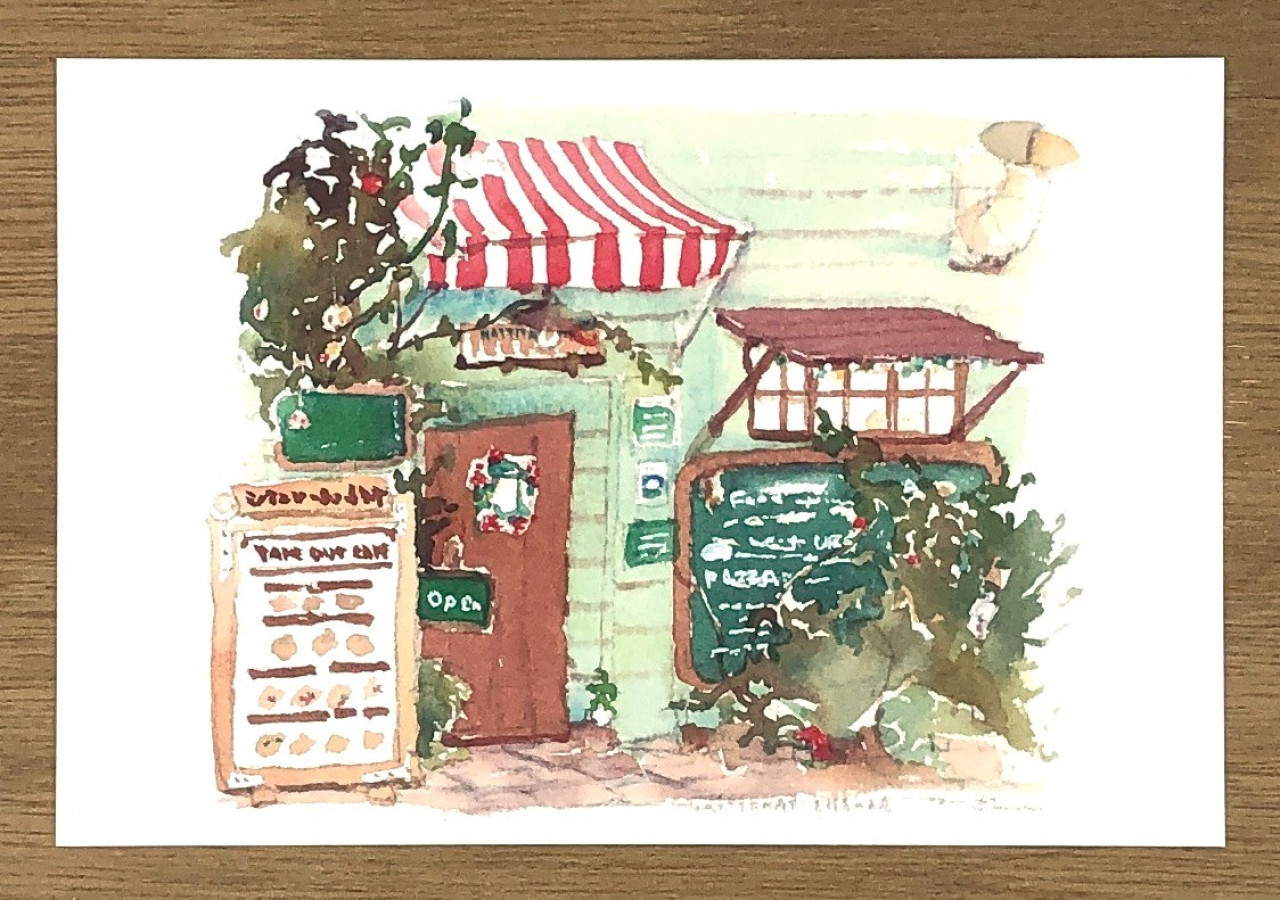 ポストカード「小さな喫茶店」