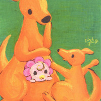 BABY?〜go to the zoo〜ポストカード03 / Pink Giraffe