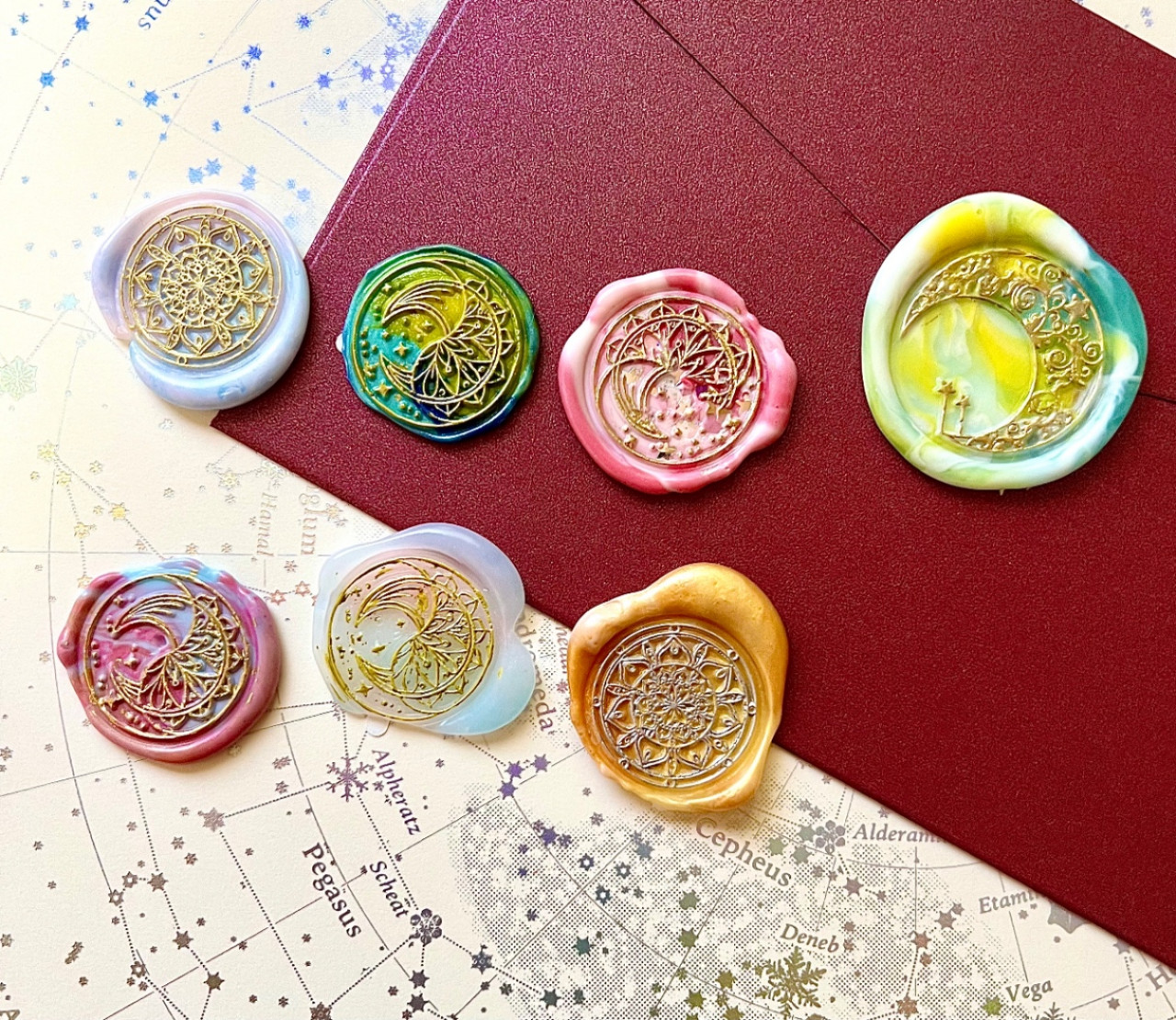 シーリングスタンプシール　花畑