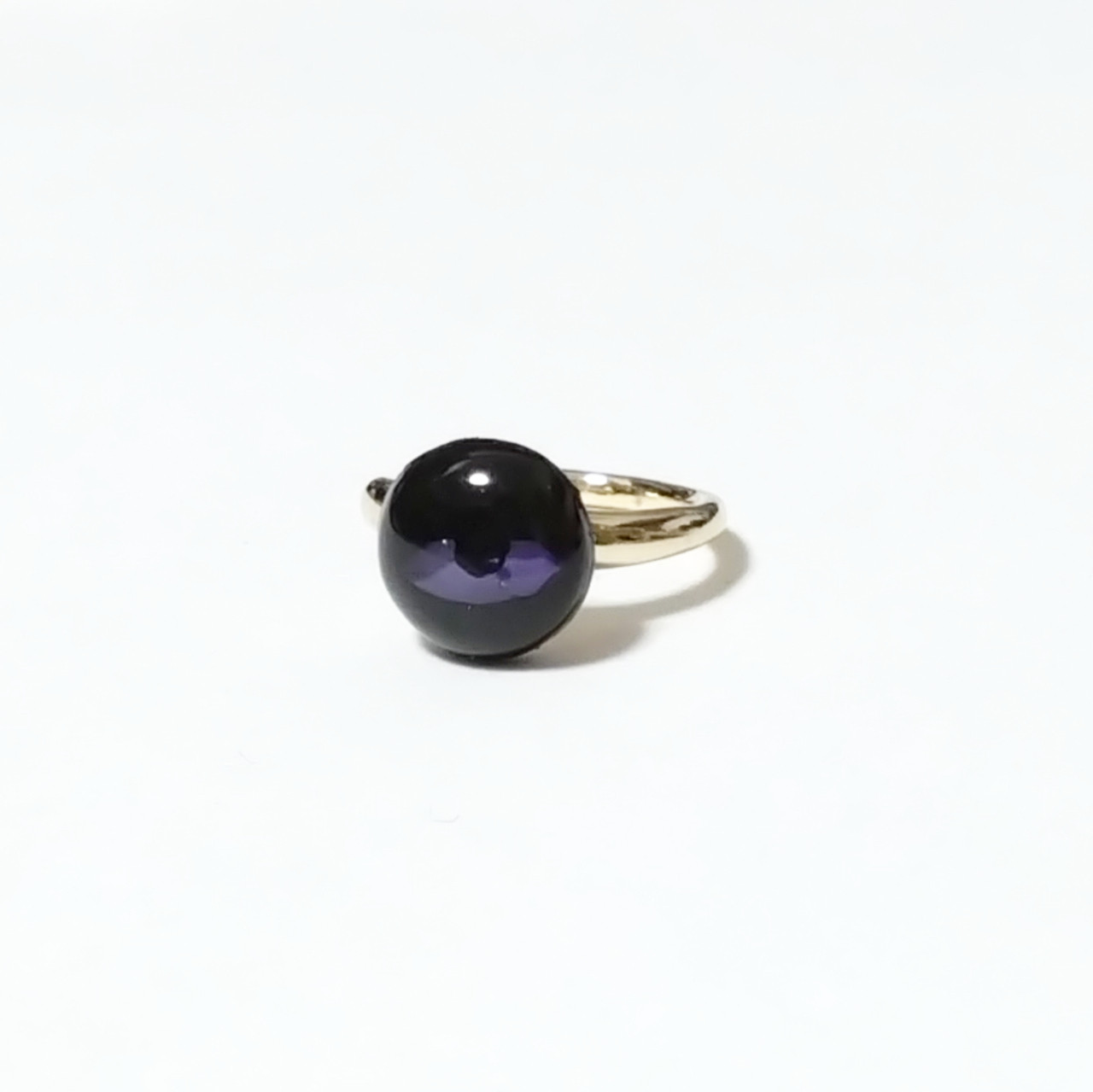 瞳のイヤーカフ(黒×紫)