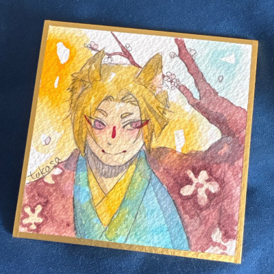 原画「狐と梅」 / つかさ