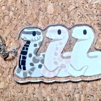 シシバナヘビ3種アクリルキーホルダーB / 勿怪堂