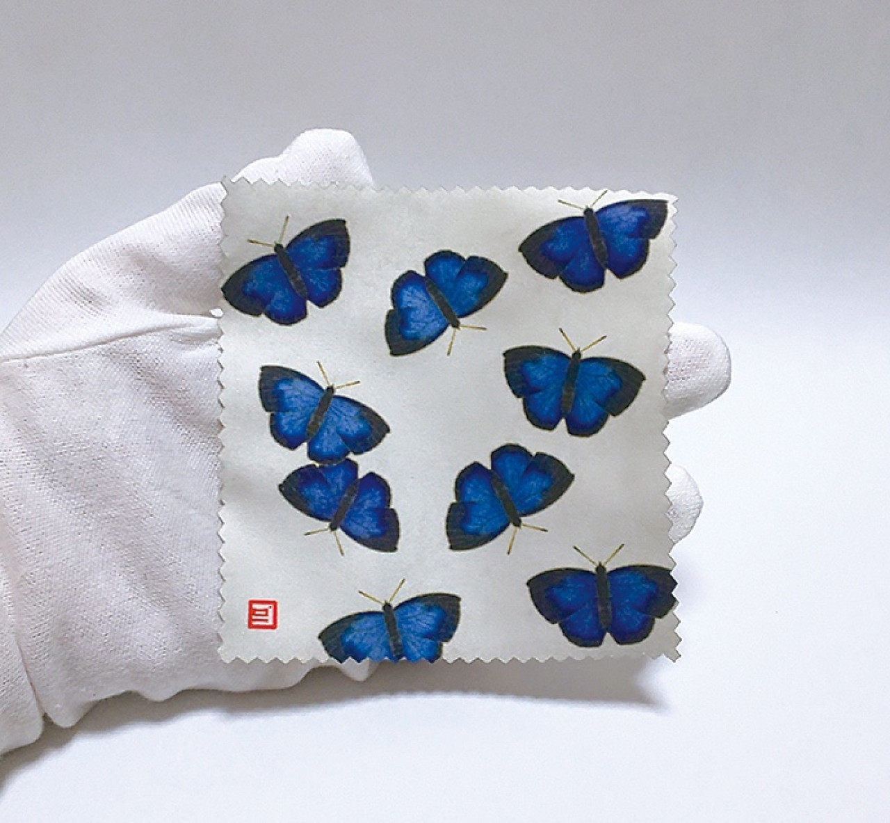 メガネ拭き（ムラサキシジミ）